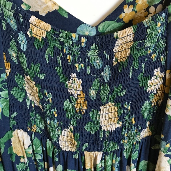 OLD NAVY Floral Maxi Slip Dress Navy Women’s Plus Size 3X - Picture 5 of 16